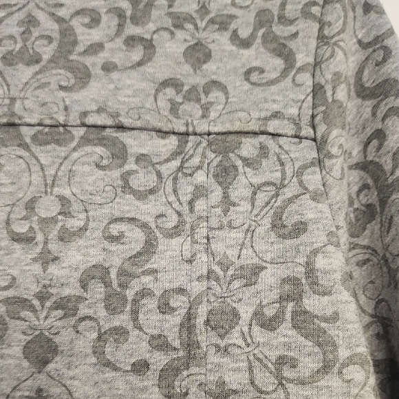 Croft & Barrow Patterned Gray Teddy Jacket - Picture 9 of 16